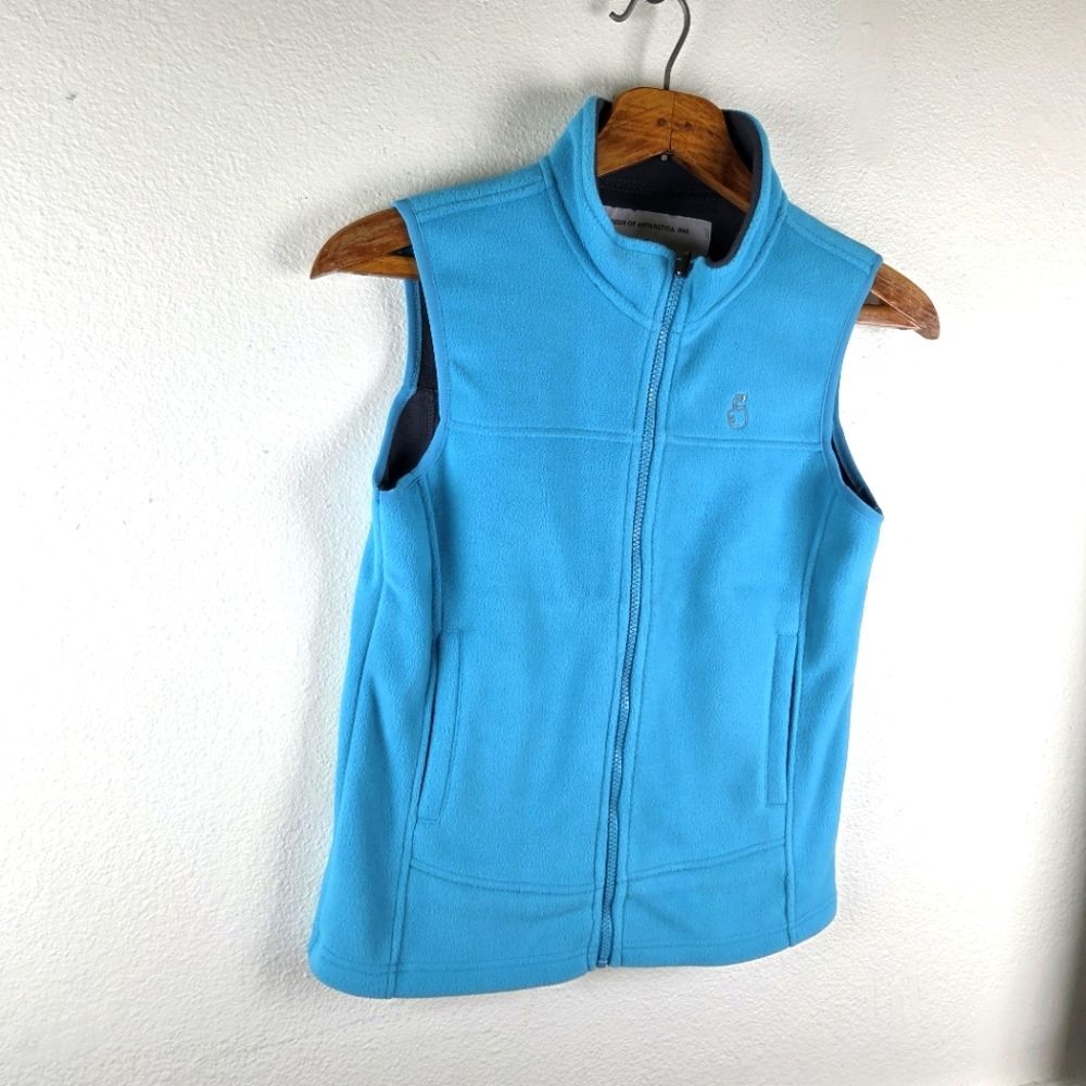 Women's Emperor Penguin Fleece Light Blue Base Layer Fleece Vest Size Small - Picture 3 of 9